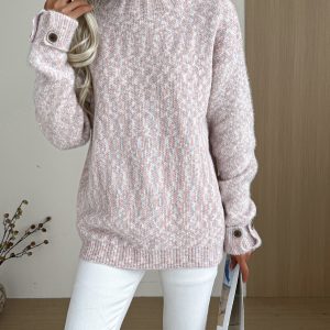 Women's Casual Short Sleeve Chenille Sweater - Imitation Fleece Thick Loose Fit Round Neck Pullover, Machine Washable Winter Top for Layering, Solid Color, Sweater