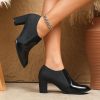 Chunky Heel Pumps Women’s Elegant Chunky Heel Pumps – Slip-On Formal & Casual Shoes, Cushioned Insole & Non-Slip TPU Sole, All-Season Dress Shoes for Office, Parties, Everyday – Black, Party Footwear, Sleek Shoe Design, Durable Footwear, Office Footwear, Retro Style, Comfortable Lining, Fashion Lovers